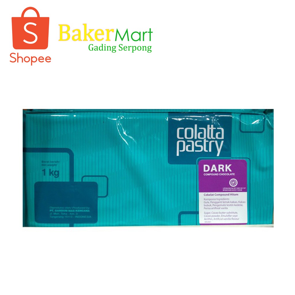 

Colatta Pastry Dark Coklat Compound 1kg
