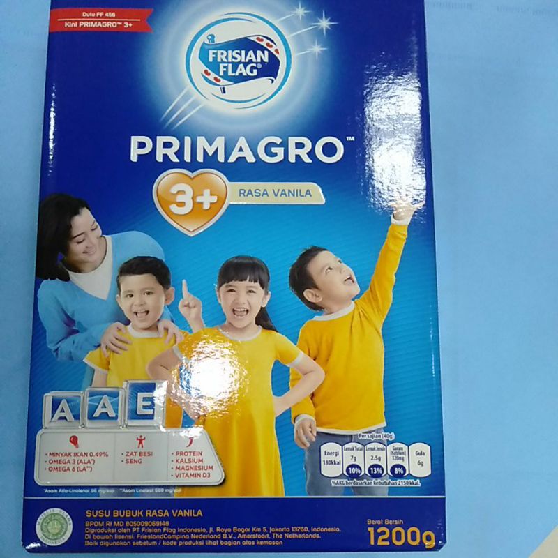 Frisian Flag Primagro 3+ 1200gr Madu/Vanila