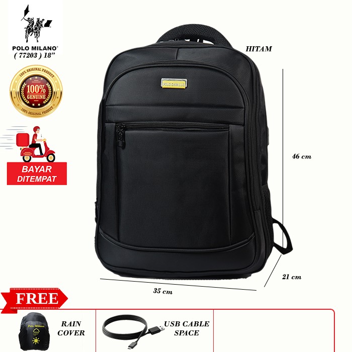 PROMO TAS RANSEL MURAH Tas Pria POLO CAVALLO - 77203 - TAS PRIA/WANITA ANTI AIR - TAS FASHION KEREN - 2020