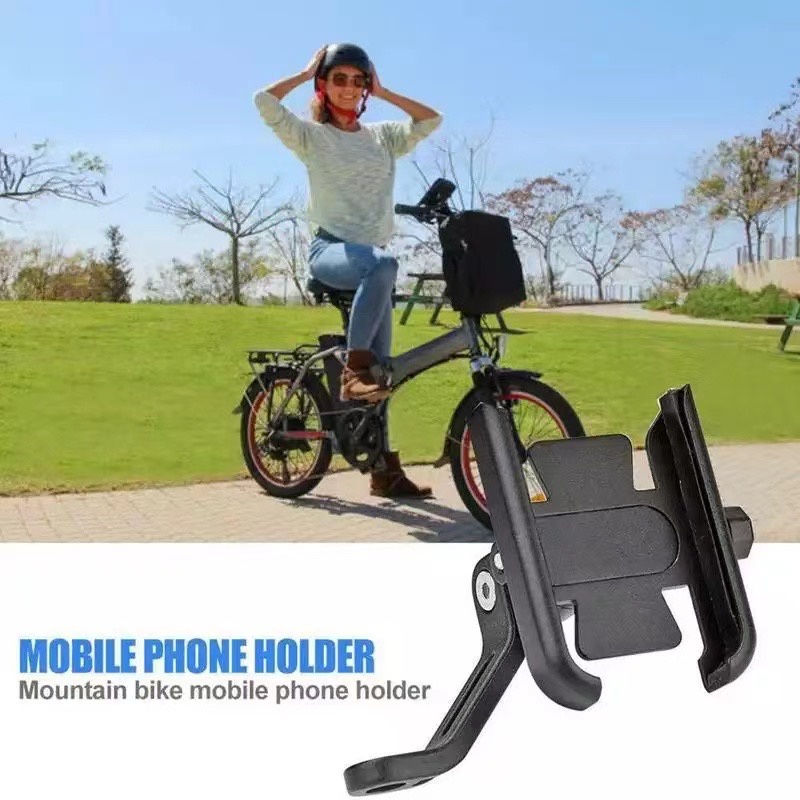 【33LV.ID】Holder HP Motor Metal M3 Phone Stand Handphone Alat Penyangga HP di Motor