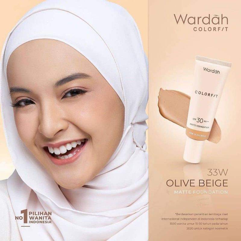 Wardah Colorfit Matte Foundation SPF30 PA +++ 25ml