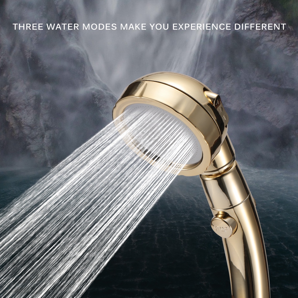 SDPi Bakala Kepala Shower Mandi Rotating 360 Degrees With 3 Mode Water Pressure - Br-2223 - Silver By Pro