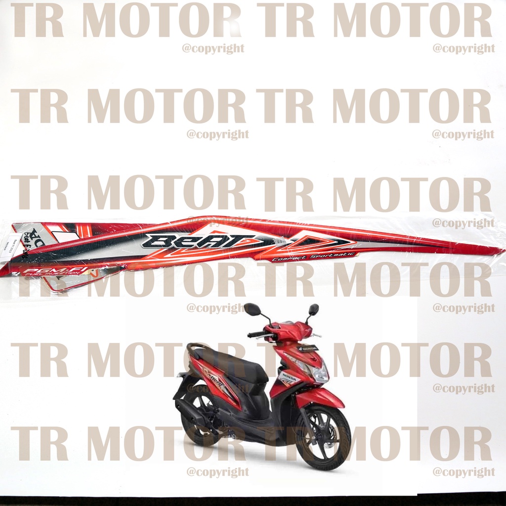 Stiker Motor Beat Fi 2013 Sticker Striping Full Body Motor
