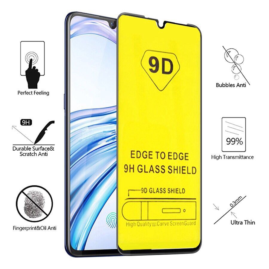 Pelindung Layar Tempered glass 9D Cover Vivo Y30 Y50 Y20 Y20i V17 V19 V11i V15 S1 Pro Y17 Y19 Y15 Y12 Y12i Y11 Y95 Y91 Y91C Y93 Y85 V9 V11i