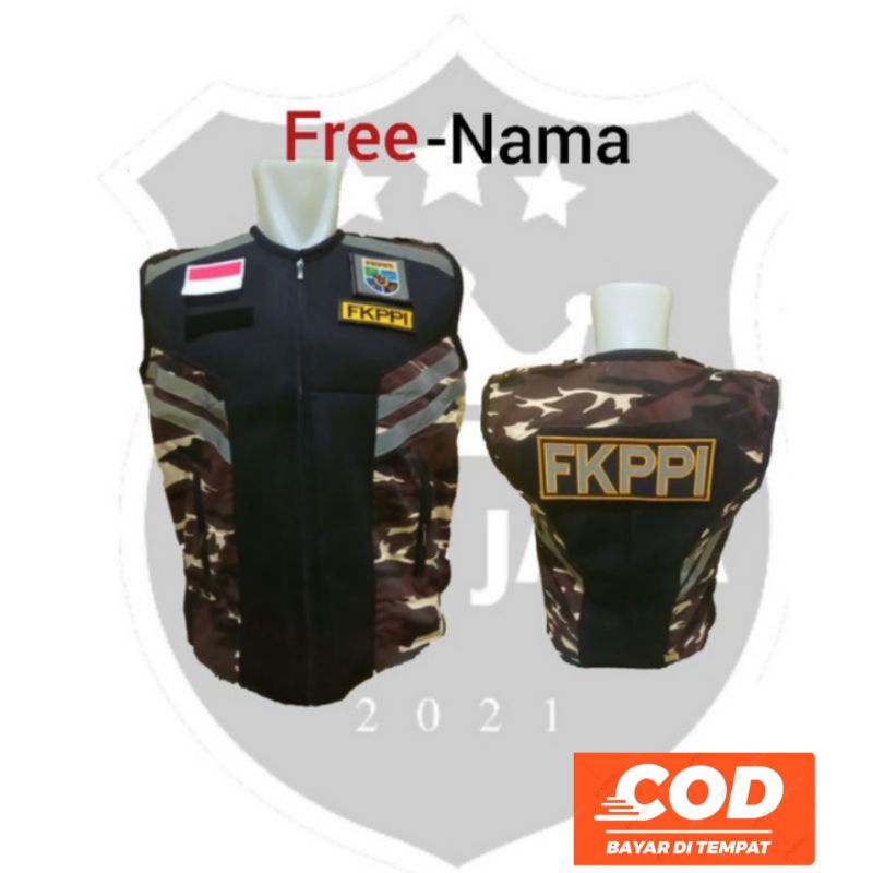 Rompi Ormas Fkppi Loreng Terbaru Ful Logo Gratis Nama Size S-XXXL