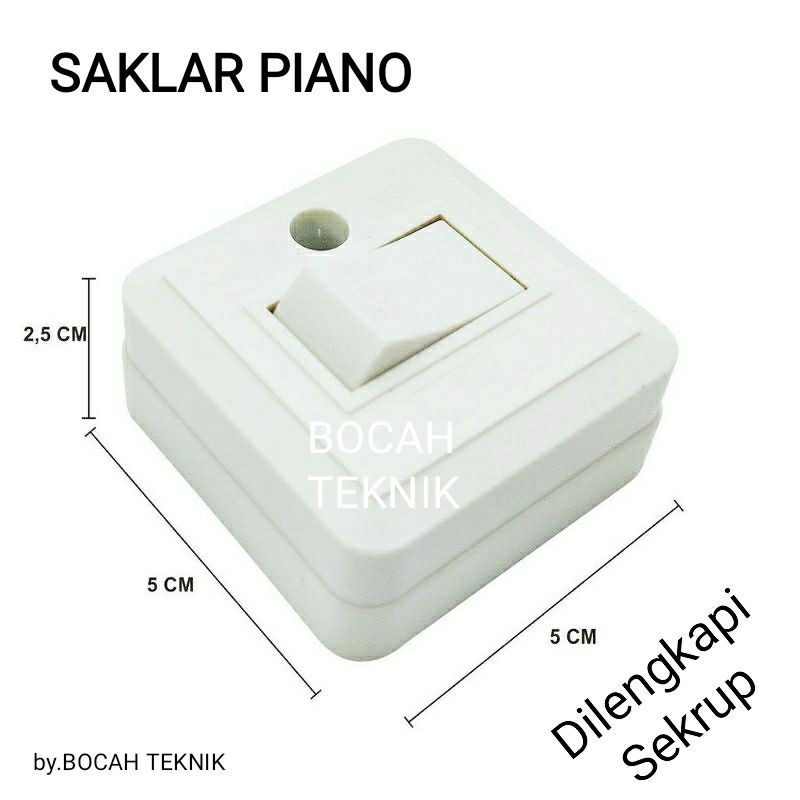 SAKLAR PIANO - saklar / sekakel / jeglekan listrik untuk lampu / barang elektronik