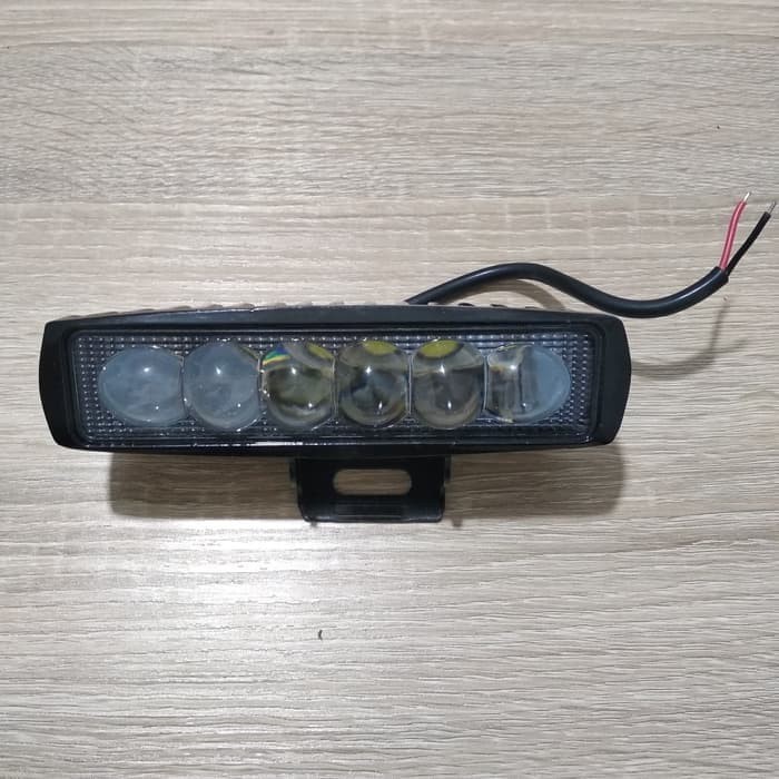 Lampu Tembak LED Bar Sorot 6 Mata Timbul Worklight 18W