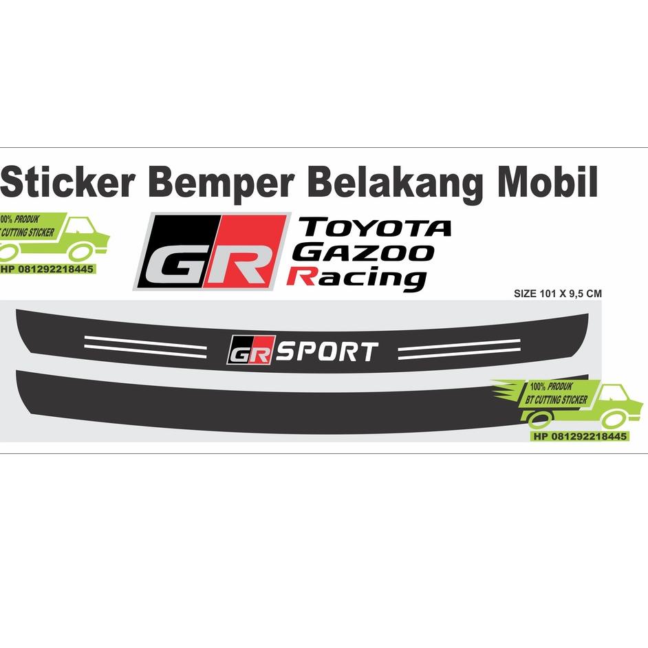 DISKON  9.9 sticker carbon 3D sticker bemper belakang mobil sticker toyota fortuner sticker toyota a