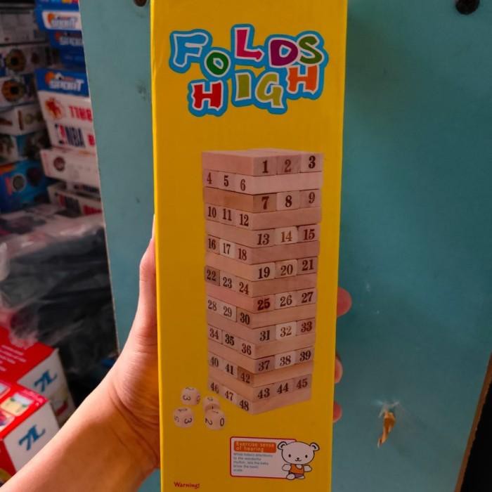 Ready stock Haza | Uno Stacko Kayu Ukuran Besar Wiss Toy Promo