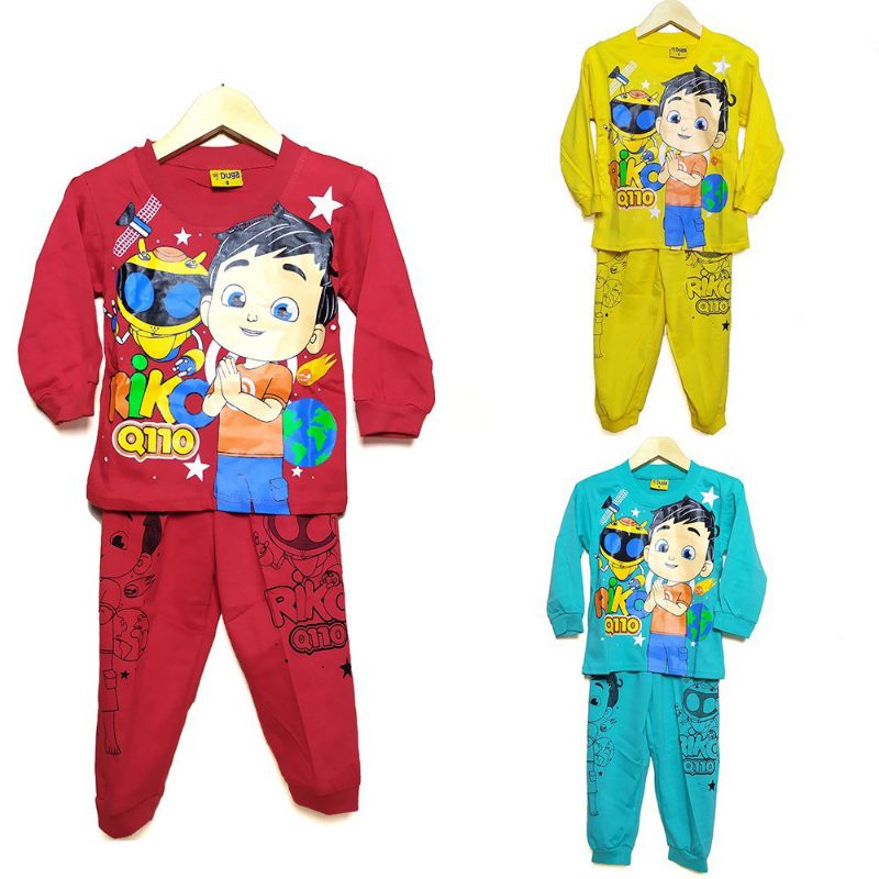 setelan baju anak anak riko the series panjang terbaru&termurah 1-10thn