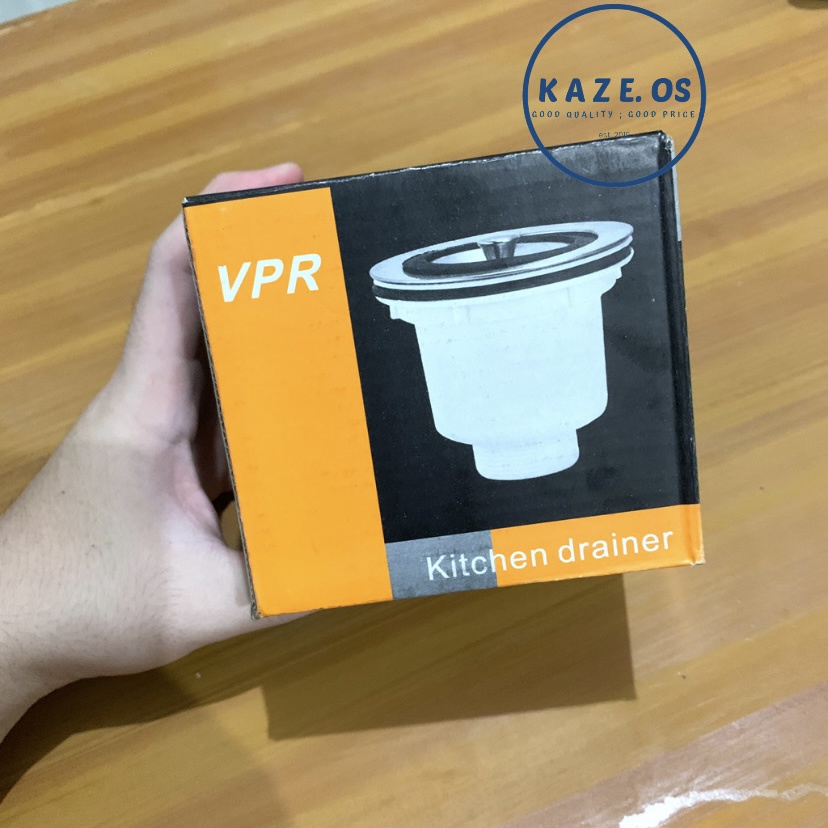 ASLI 100% VPR AFUR BAK CUCI PIRING PVC BIBIR STAINLESS STEEL - SARINGAN WASTAFEL SINK PLASTIK AVUR K