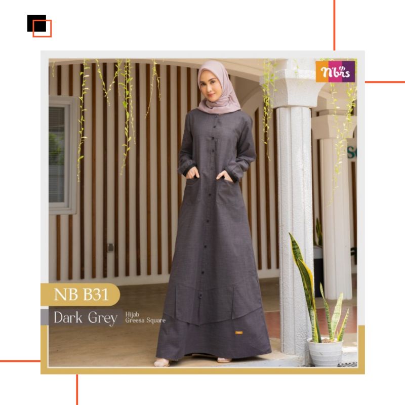 GAMIS NIBRAS NB B31 GAMIS NIBRAS TERBARU GAMIS NIBRAS DEWASA DRESS WANITA GAMIS WANITA