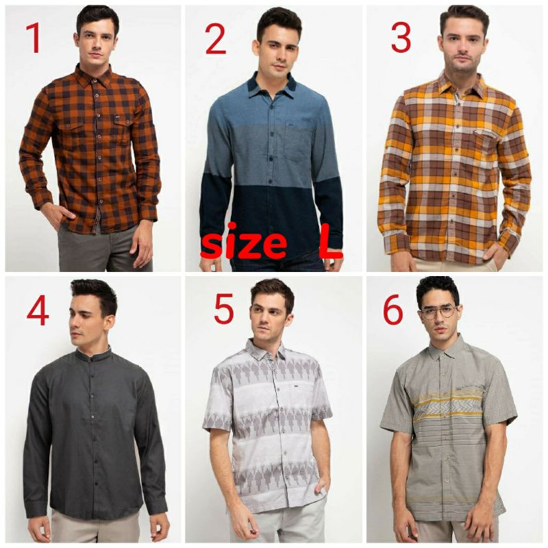 CARDINAL kemeja pria lengan panjang