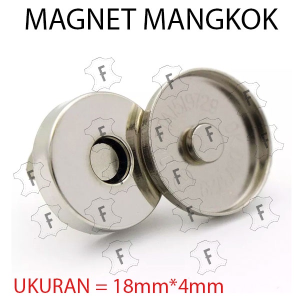 AKSESORIS INVISIBLE MAGNET MANGKOK 18mm - MAGNET TAS - KANCING MAGNET - MAGNET TAS RAJUT UNTUK KEBUTUHAN MENJAHIT HARGA PER 100PCS 1 SET