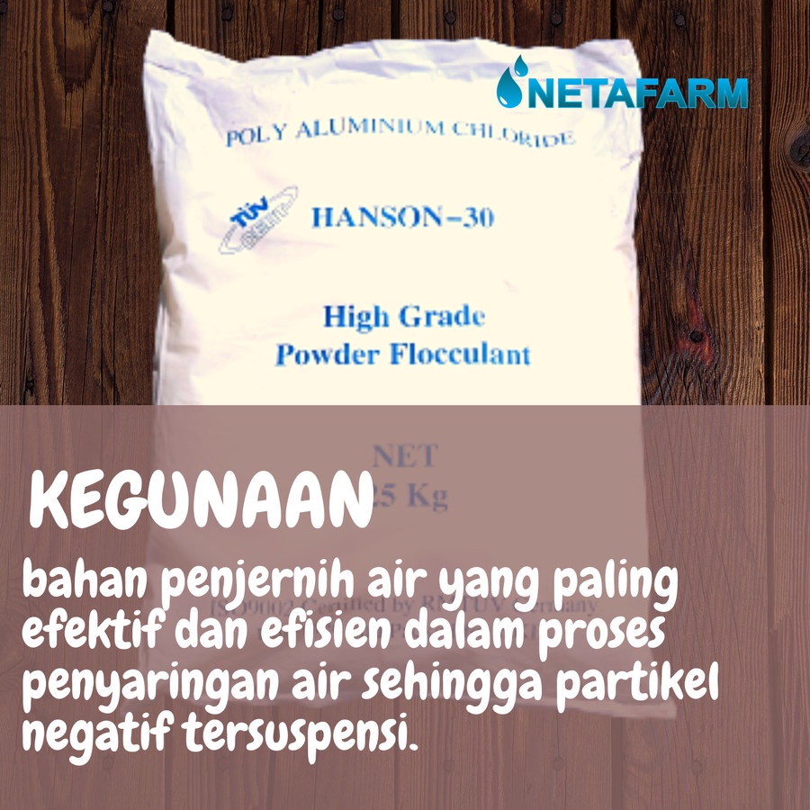 PAC JERMAN Penjernih Air POLY ALUMINIUM CHLORIDE - 25 KG