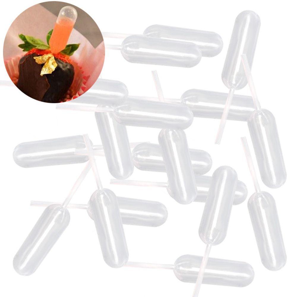 R-FLOWER 50pcs /set Cupcake Dapur Coklat Dessert Squeeze Dropper