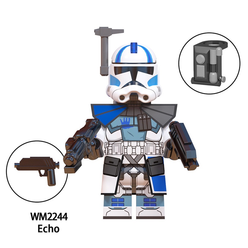 Mainan Action Figure Mini Karakter Star Wars Echo Hard Jessie Fives Kix Rex Tup WM6126 Untuk Hadiah Anak