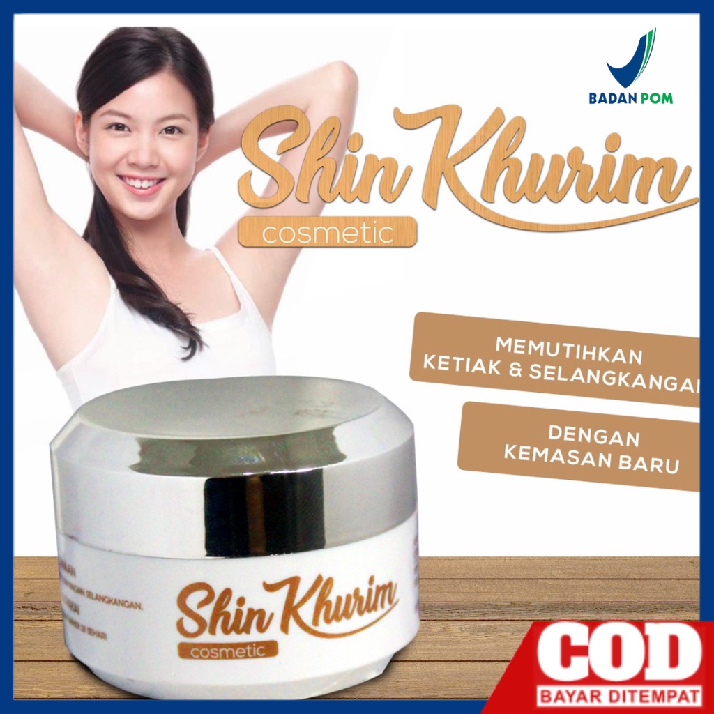 SHIN KHURIM CREAM kurim sinkurim cream krim krem kream pemutih pencerah memutihkan ketiak ketek armpit dan selangkangan leher dan ketiak ampuh bpom deodorant tawas deodoran perawatan tubuh &amp; kecantikan