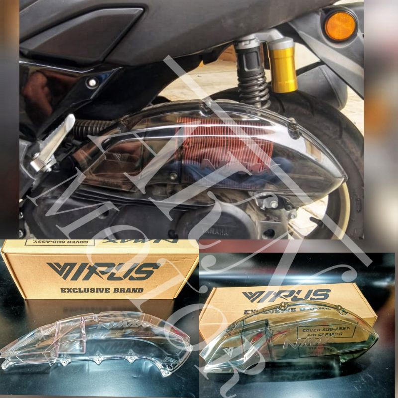 cover tutup / mika hawa / filter transparan Yamaha all new nmax 2020-2022 virus mika tebal