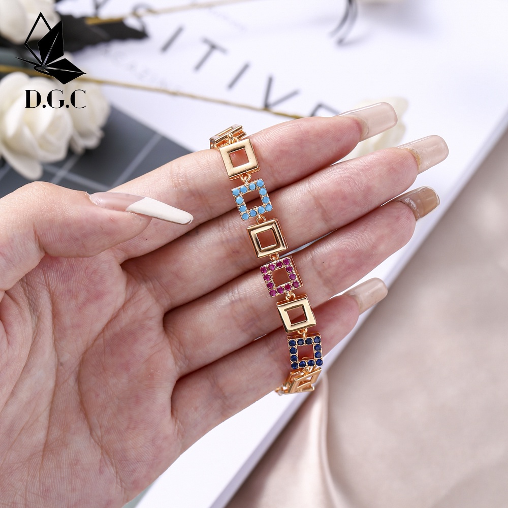 ♥D.G.C✨Gelang Serut Titanium Wanita Korea Bangle Imitasi Emas Mewah Perhiasan Aksesoris Cewek Jewelry D241