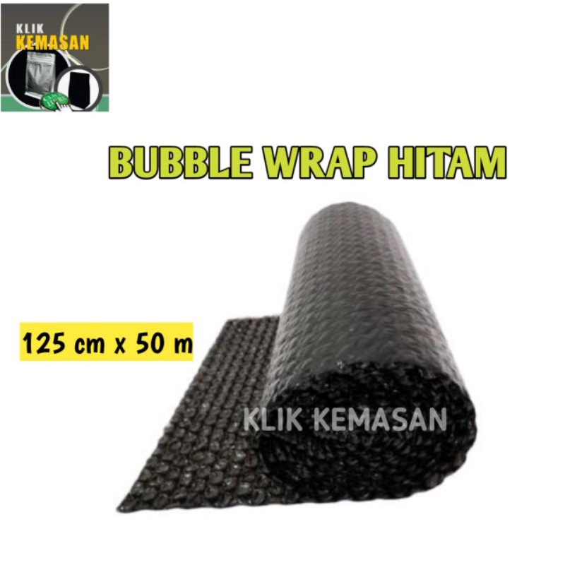 

BUBBLE WRAP HITAM ROLL GULUNG PLASTIK GELEMBUNG WRAPPING PENGAMAN