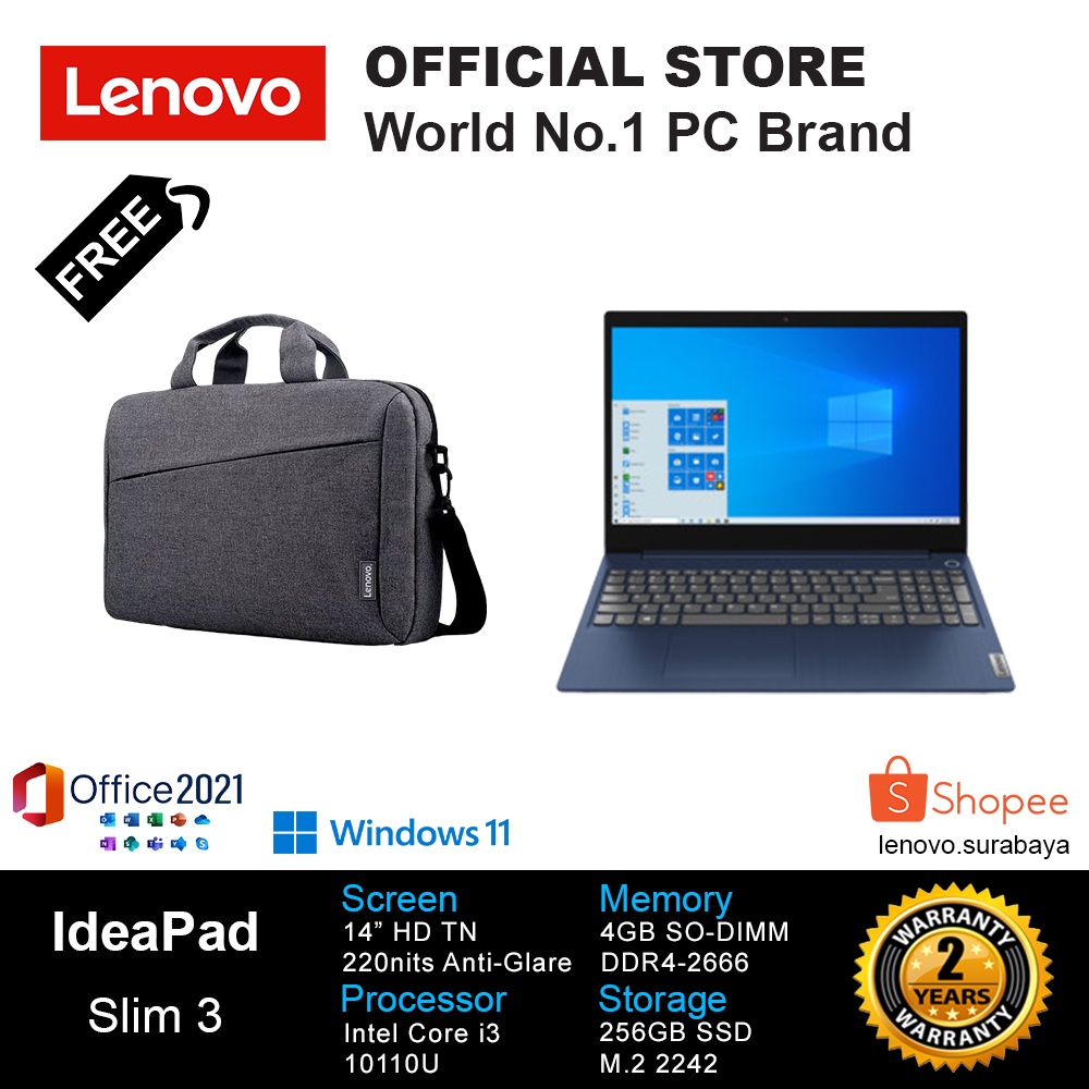 LENOVO IP 3-14IML05 PAID BLUE CORE i3-10110