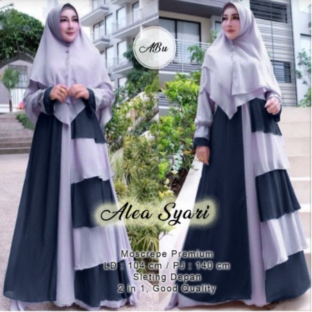 Arimbi Model Baju Gamis Brokat modern Terbaru 2020 JUMBO LD 120 FULL MEMUTAR