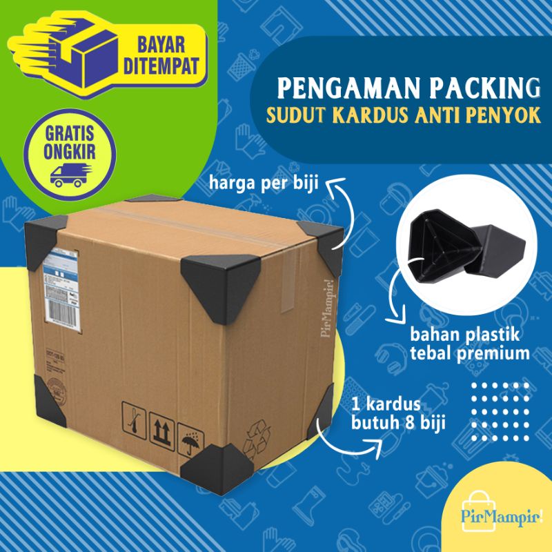

CARDBOARD CORNER PROTECTOR - Siku Plastik Segitiga Pelindung Sudut Kardus Pengaman Kemasan Packing