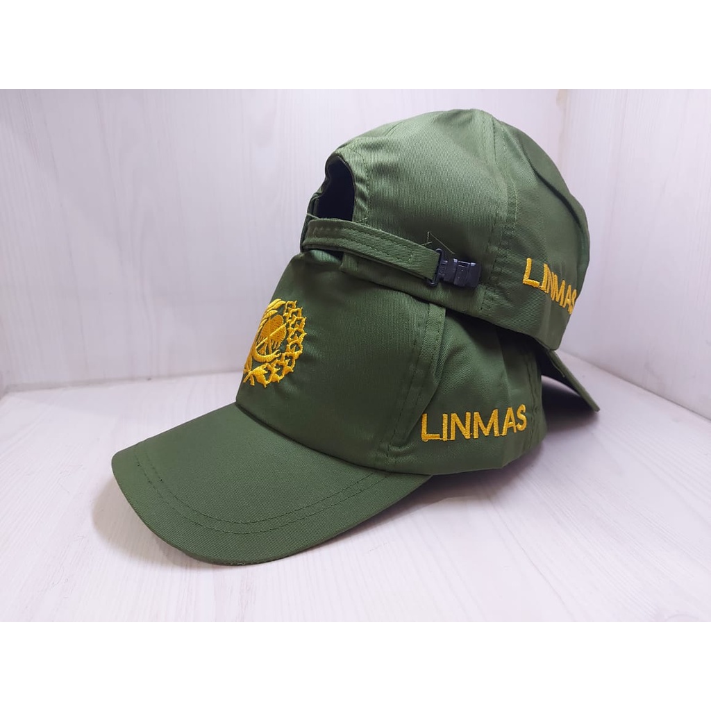 Topi Pria Linmas Kanvas Suede