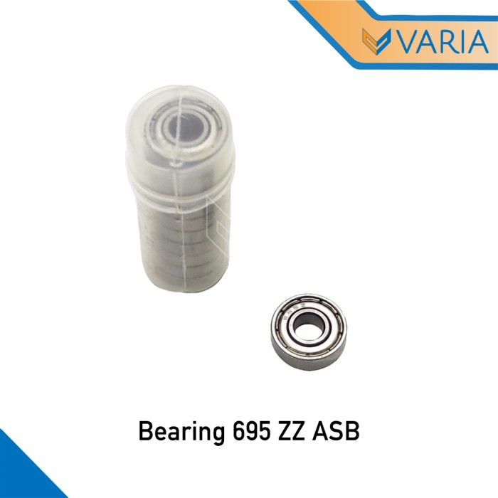 Bearing Laher 695 ZZ Tutup Plat Besi Double ASB 5 x 13 x 4