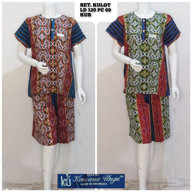 DASTER KENCANA UNGU SETELAN KULOT KUB