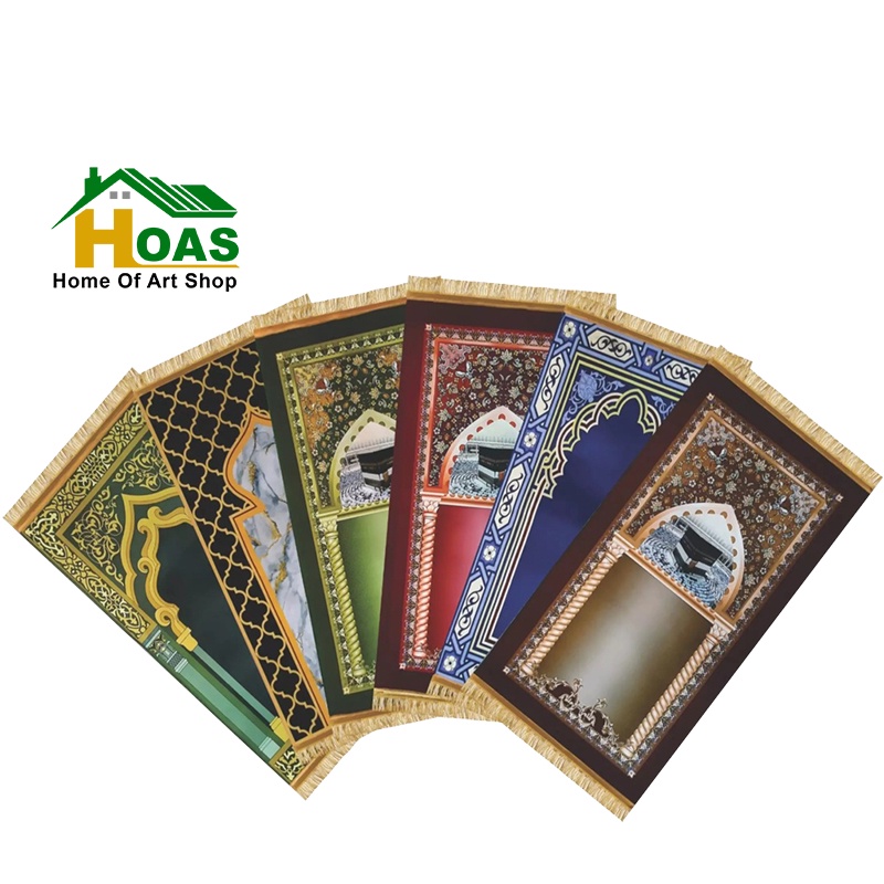 Hoas Sajadah Ukuran 70x110 cm Sajadah Impor Turkey Super TEBAL Sajadah Murah Ukuran Dewasa