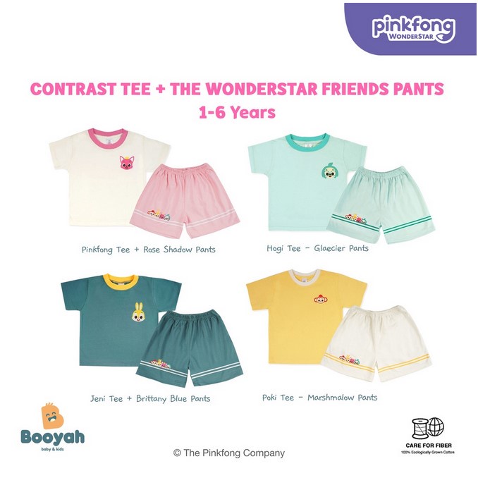Booyah Baby & Kids Set Pakaian Anak - Pinkfong Wonderstar Set (1-6Y)