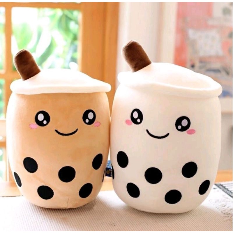 BONEKA BOBA / BONEKA BOBA LED LAMPU KEDIP / Boba Bubble Milk Tea Brown Sugar