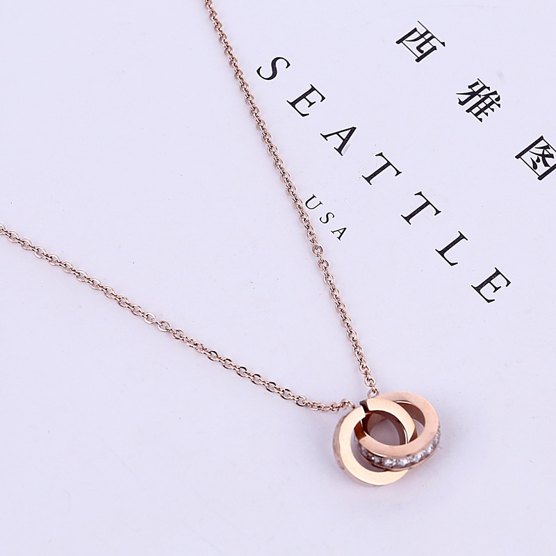 Kalung KL127 Stainless Steel / TitaniumPremium Fashion Wanita Kalung unik Lucu Keren / Deluna/BB