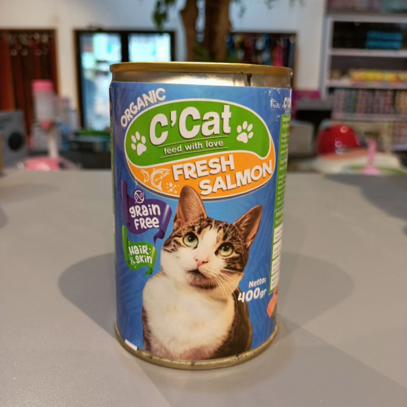Makanan Kucing Basah Kaleng C'cat 400gr / C Cat Adult Salmon/Tuna/Kitten Duck/Chicken