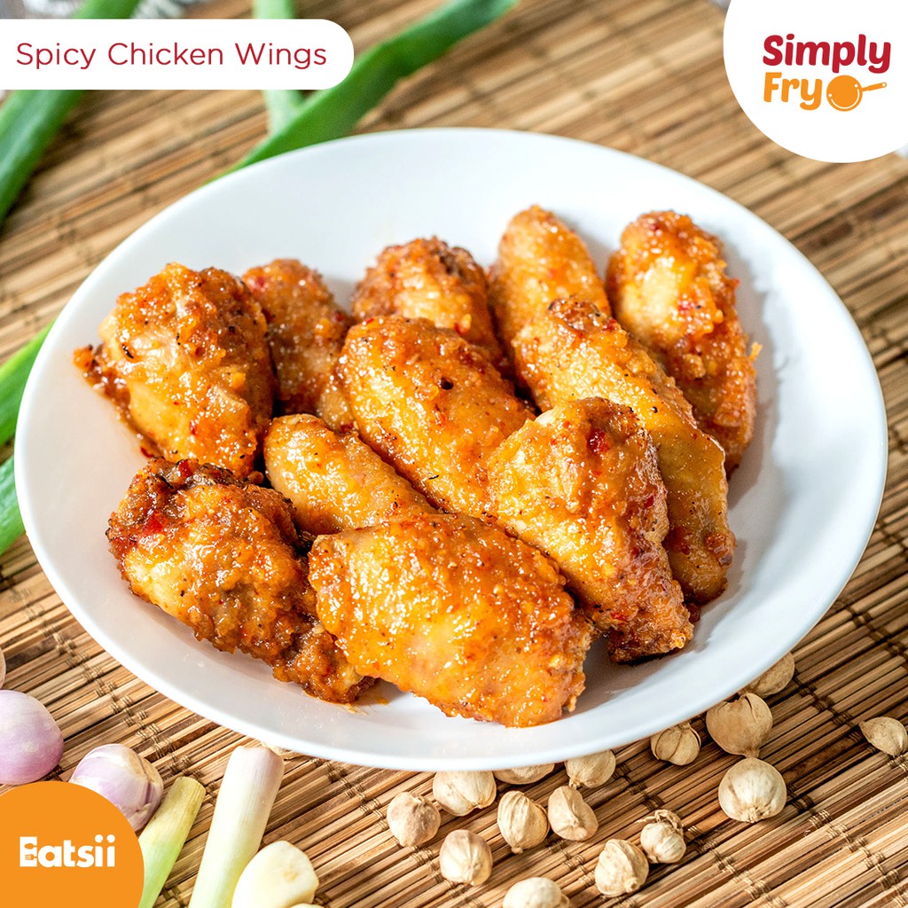 

Homemade Spicy Chicken Wings by Simply Fry 500 gram / Frozen Food