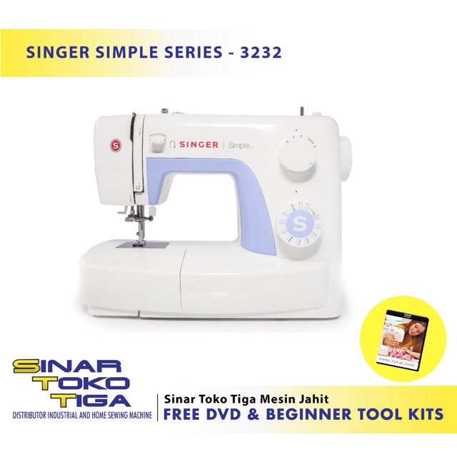 PROMO UNIT - Singer Simple 3232 Mesin Jahit Portable Multifungsi Sinar Toko Tiga