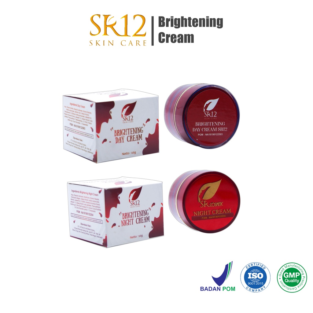 Cream Pemutih Wajah BRIGHTENING DAY & NIGHT CREAM SR12 Memutihkan Wajah Dengan Cepat Produk SR12