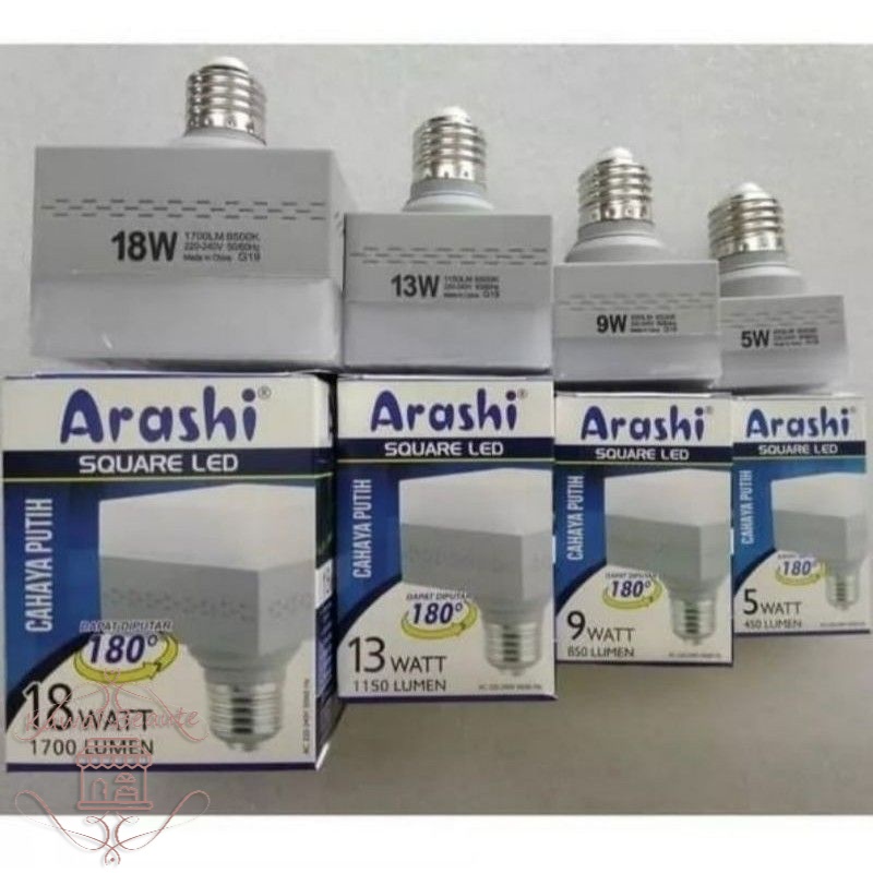 Lampu LED Segi Arashi 5W 9W 13W 18W