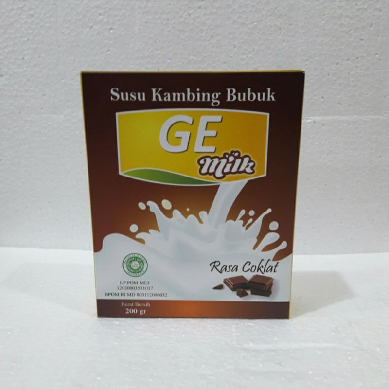 

Susu GE 200 gr RASA COKLAT Susu Kambing Bubuk BPOM Halal MUI