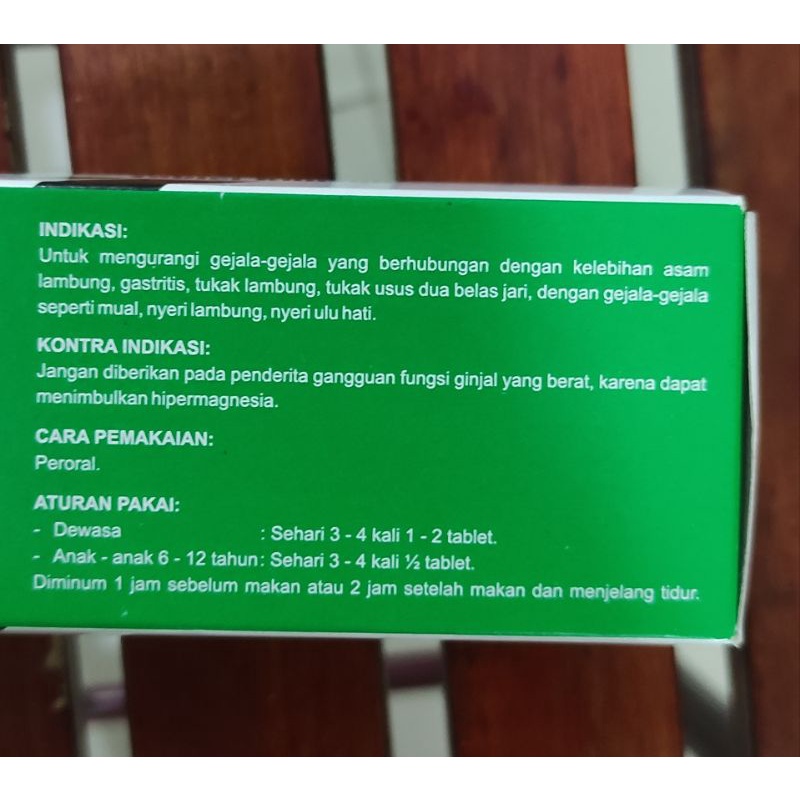 Antasida Doen 100 Tablet Kunyah / Obat Maag / Kembung / Asam Lambung