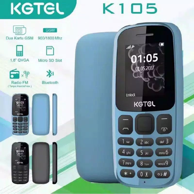 HP MURAH HP KGTEL K105 dualsim bisa radio mp3