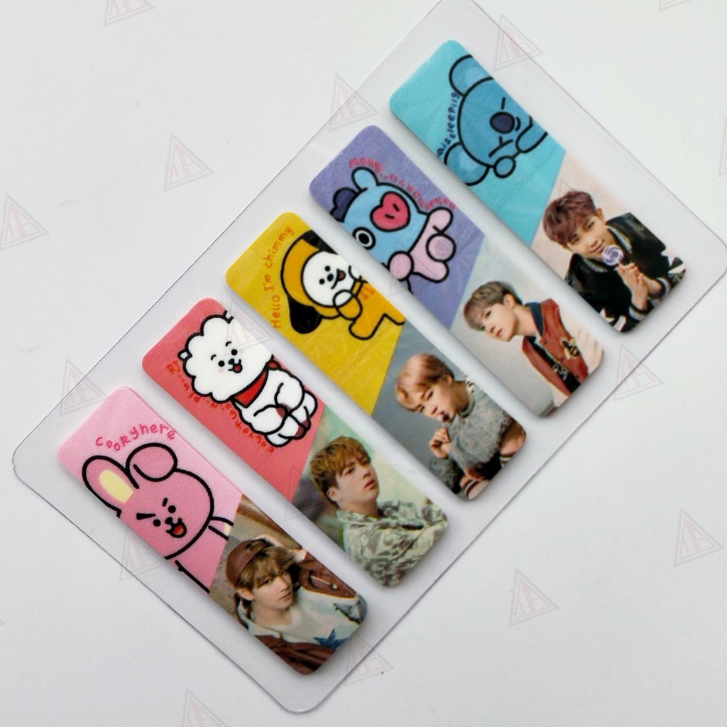 

memo tempel / note tempel note stick catatan tempel fancy plastik BT21 333