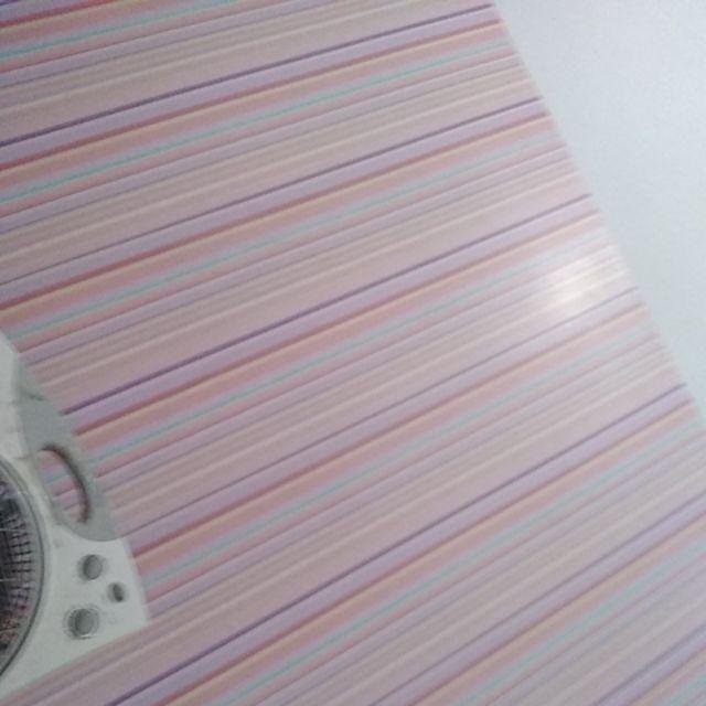 S017ls Wallpaper Sticker Ku Garis Pink 45cm X9-10m Wallpaper Dinding