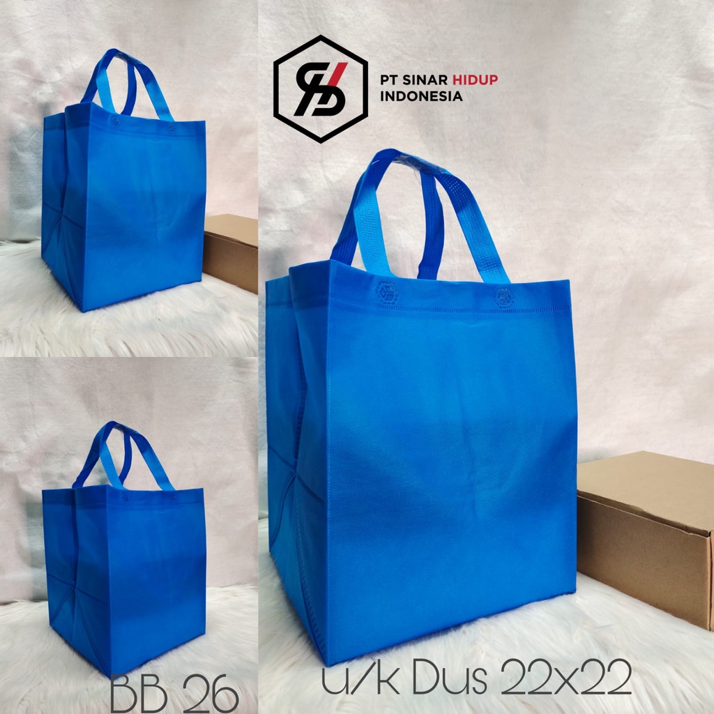 

Goodie Bag Tas Belanja Bb 26 ( Dus 22 ) Kotak Nasi Box Kue Spunbond 24x22x28 Tote Bag Souvenir Weding Hajatan Perlusin ( 12 Pcs )