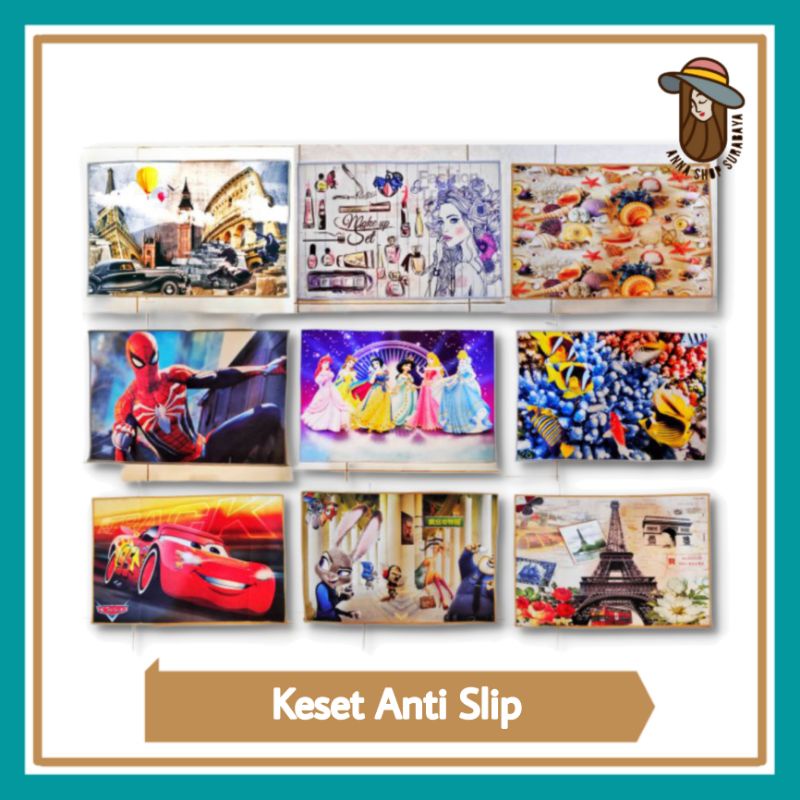 Keset Rumah Anti Slip Motif Keren