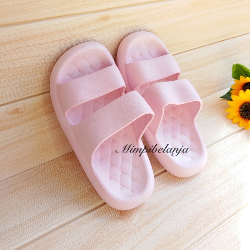 BALANCE SANDAL JELLY IMPORT SLOP WANITA DEWASA TALI DUA 222 M2