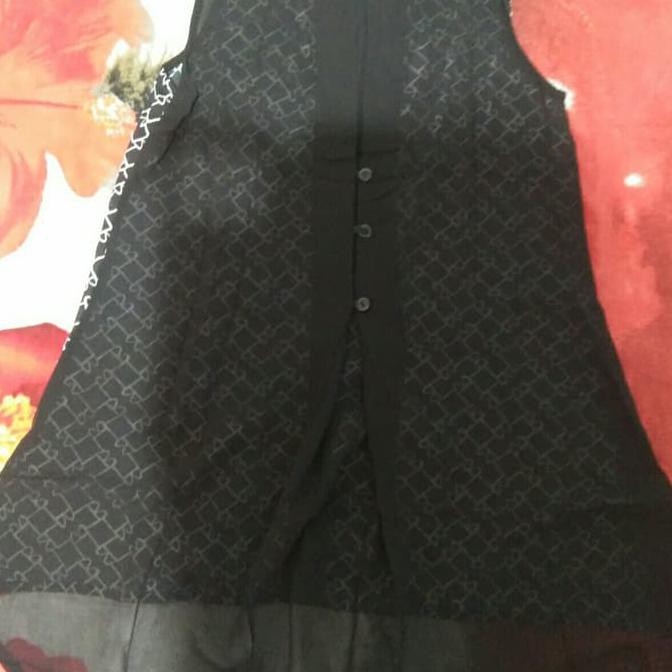 New Arrive Atasan Wanita Black Blue Polkadot Edisi Terbatas