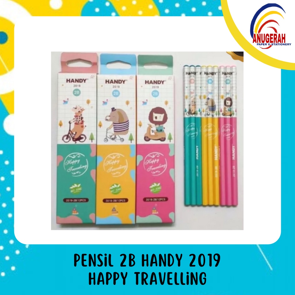

PENSIL 2B HANDY 2019 HAPPY TRAVELLING (LSN)